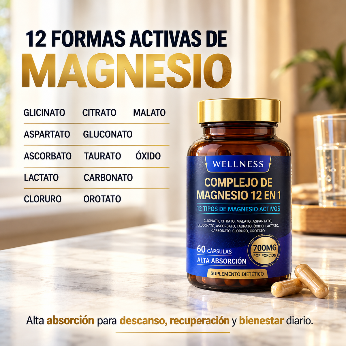 Complejo de Magnesio 12 en 1 - WELLNESS