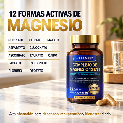 Complejo de Magnesio 12 en 1 - WELLNESS