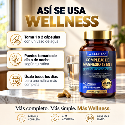 Complejo de Magnesio 12 en 1 - WELLNESS