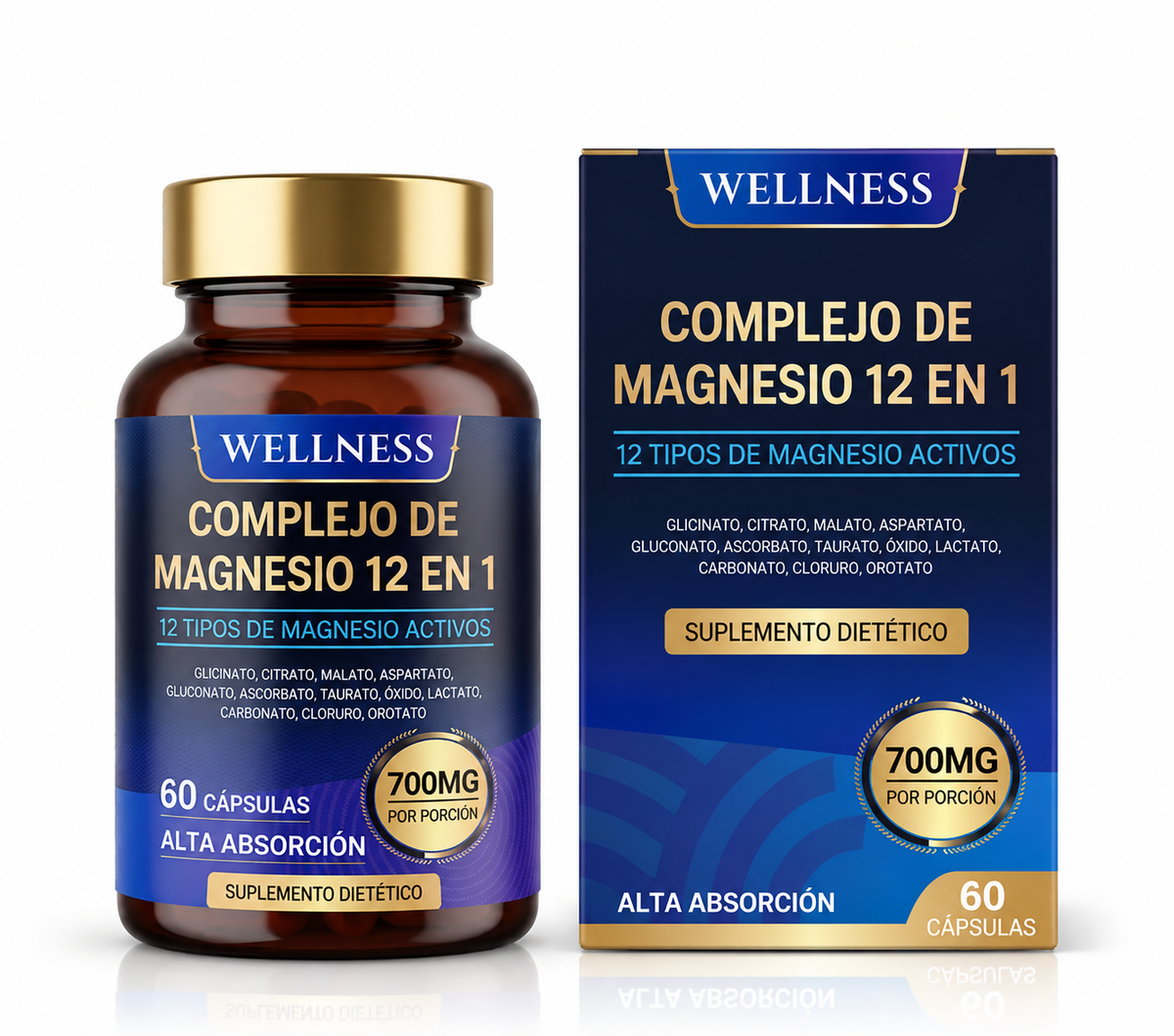 Complejo de Magnesio 12 en 1 - WELLNESS