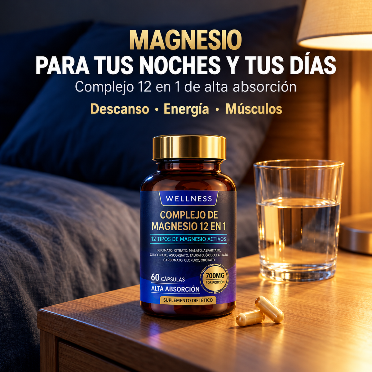 Complejo de Magnesio 12 en 1 - WELLNESS